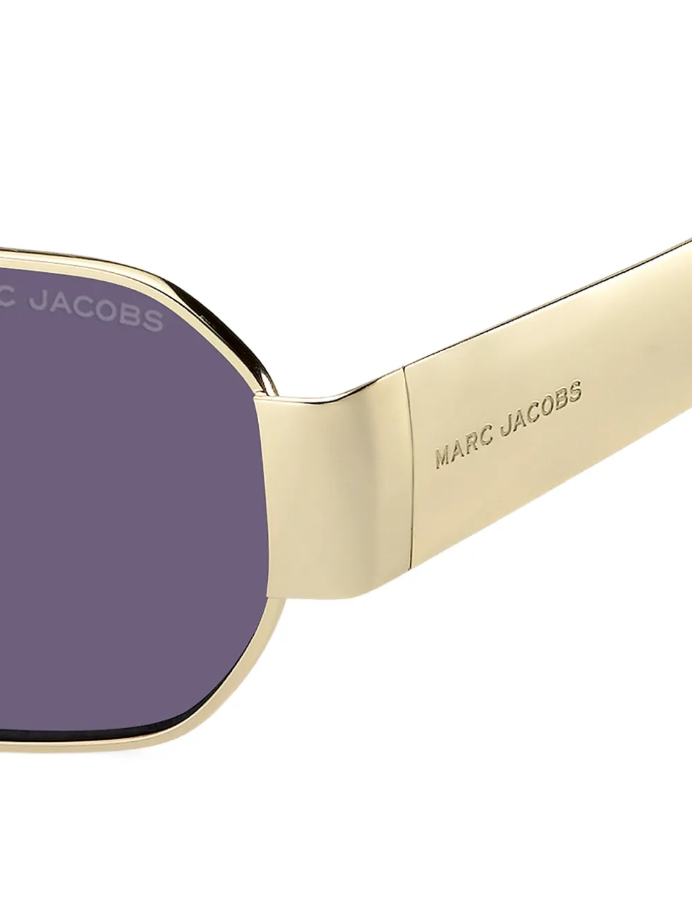 Marc Jacobs Eyewear Zonnebril met geometrisch montuur Goud