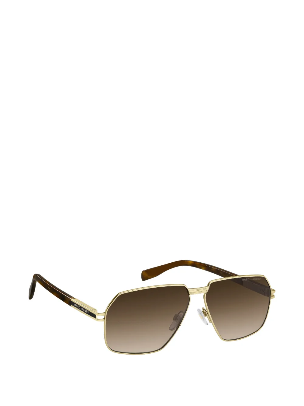 Marc Jacobs Eyewear Zonnebril met geometrisch montuur Goud