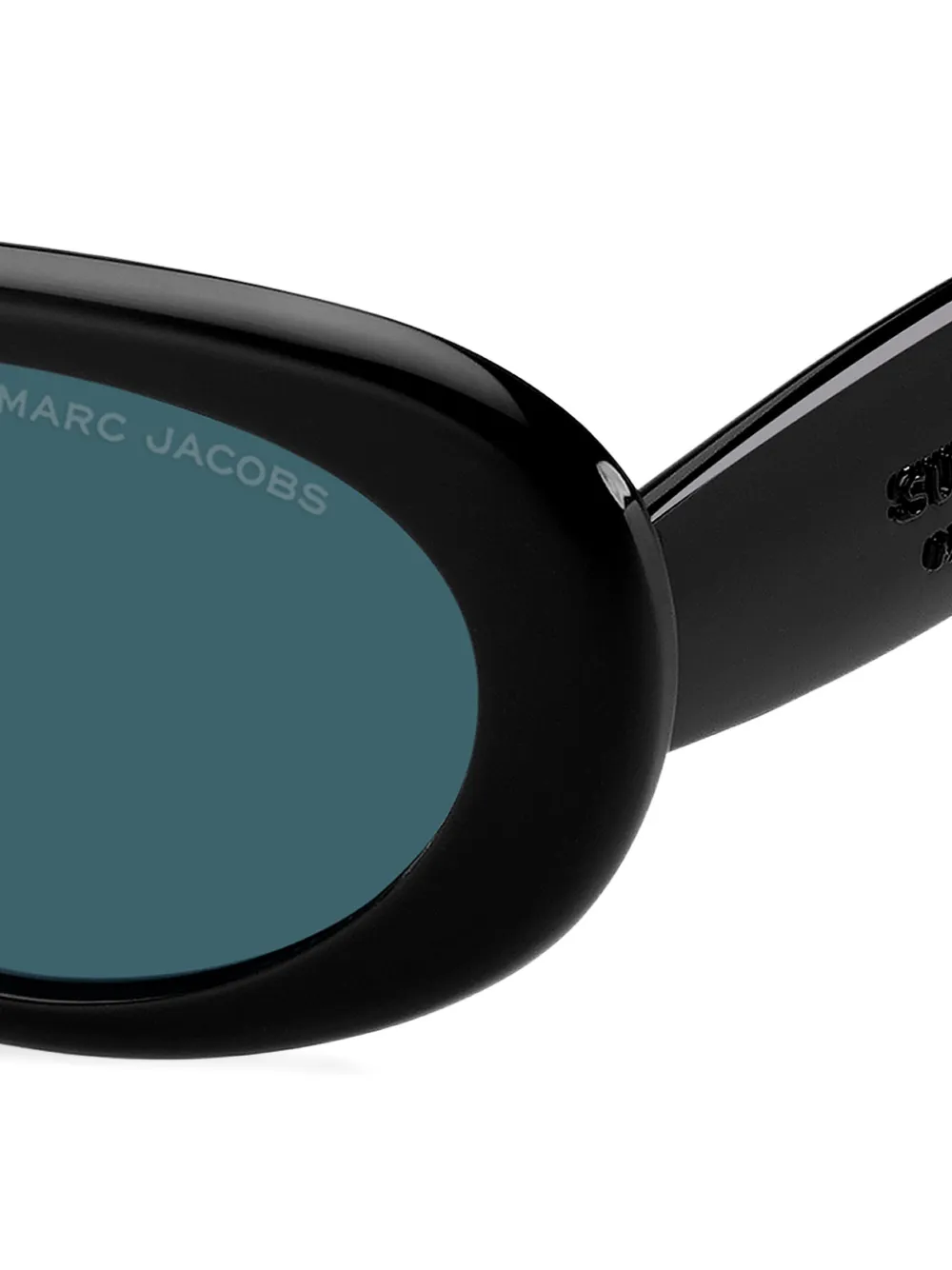 Marc Jacobs Eyewear Zonnebril met ovalen montuur Zwart