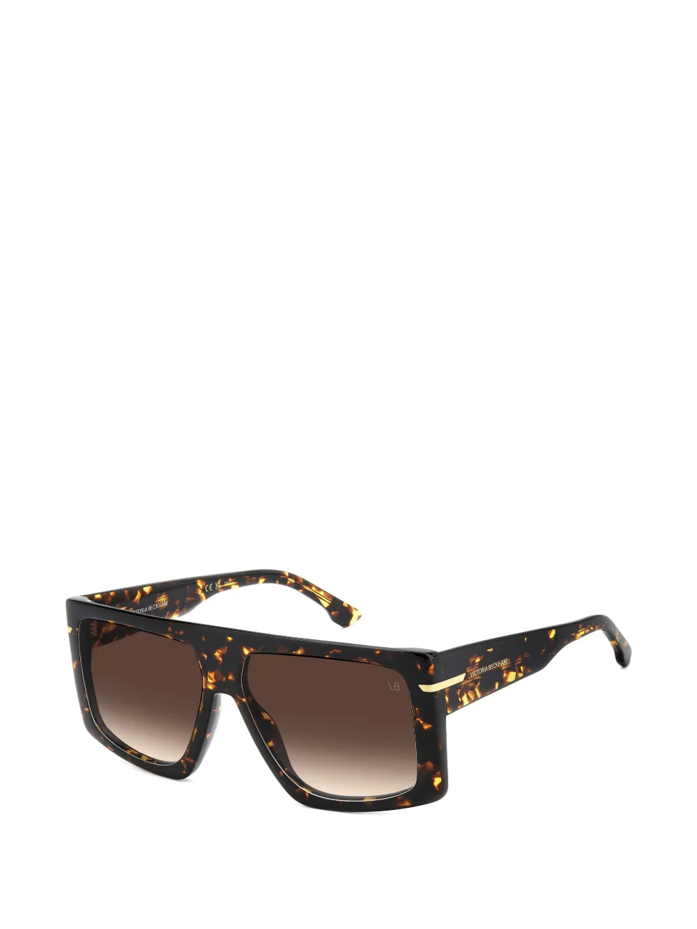  Victoria Beckham Eyewear Square-frame Sunglasses - Brown 