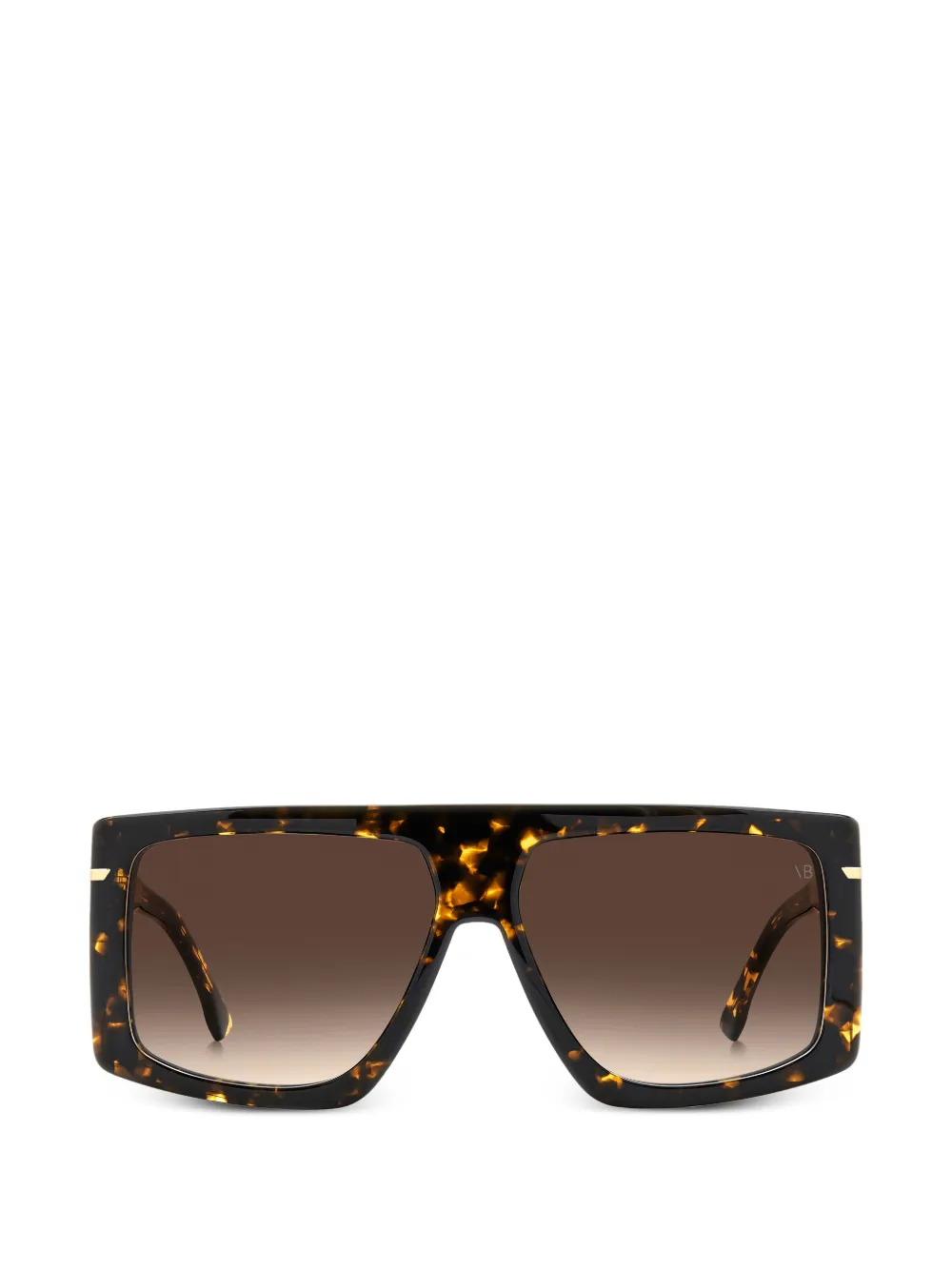 Victoria Beckham Eyewear Sonnenbrille mit eckigem Gestell - Braun