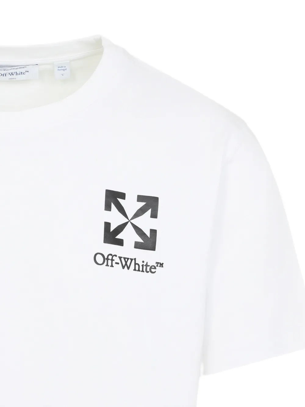 Off-White T-shirt met print Wit