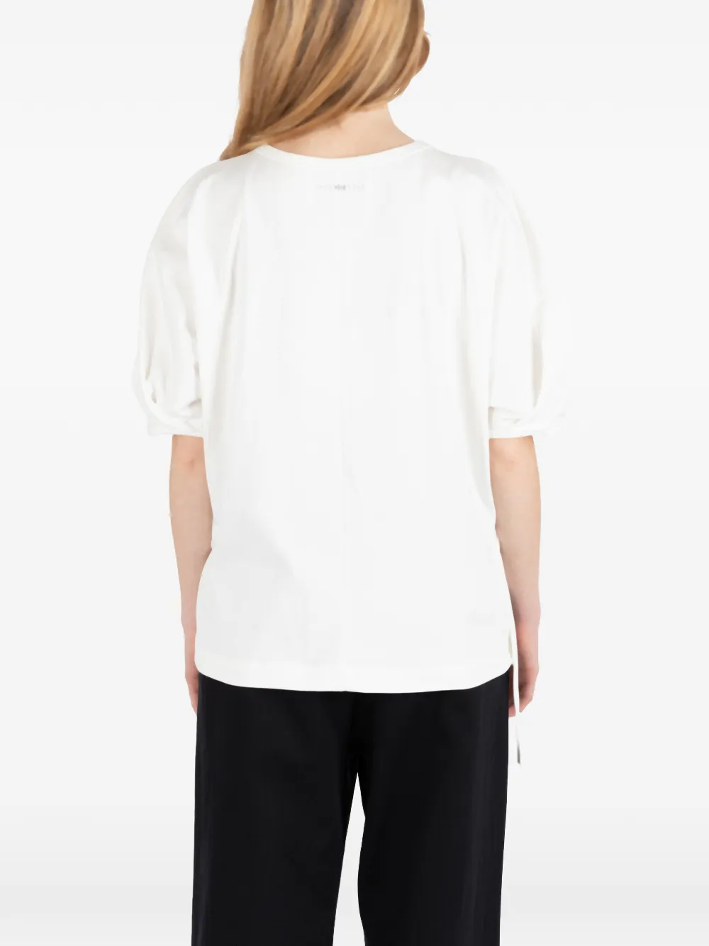 Société Anonyme T-shirt met gestrikte zijkant Wit