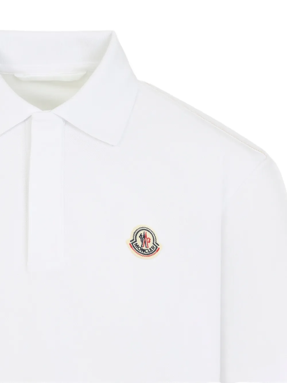 Moncler Poloshirt met patch Wit