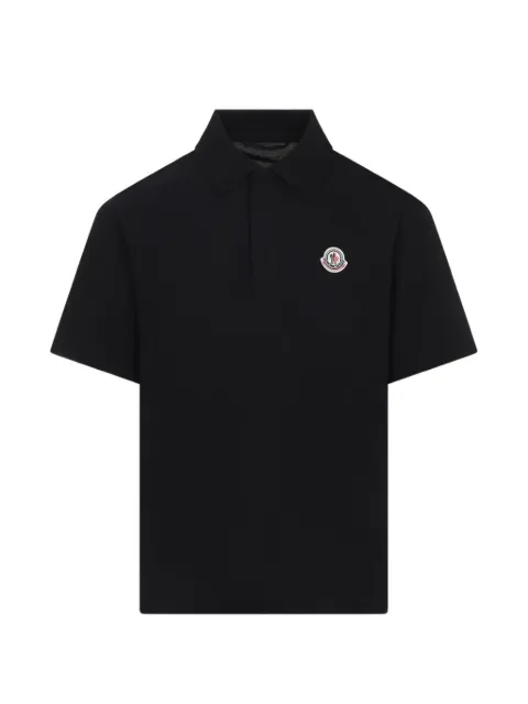 Moncler logo-patch polo shirt
