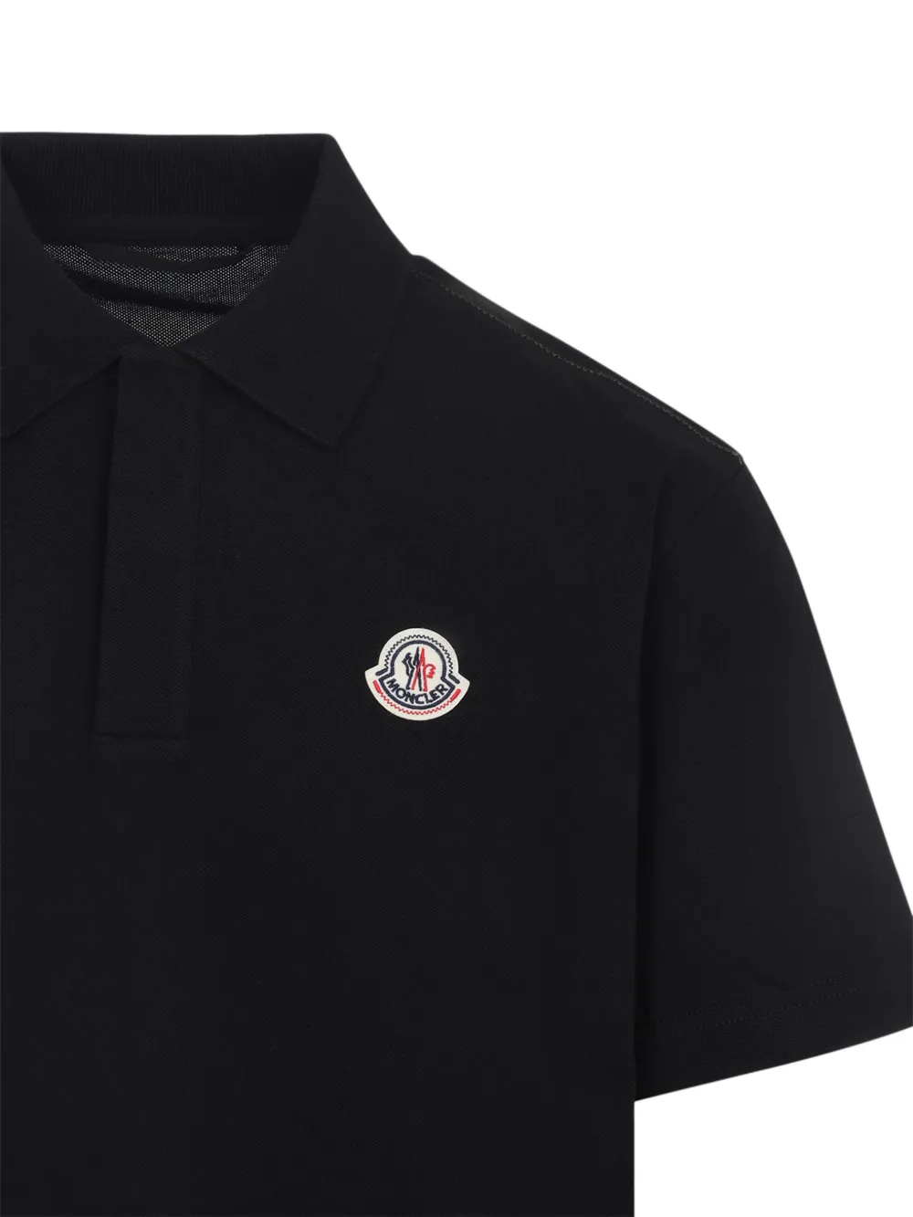 Moncler Poloshirt met logopatch Zwart