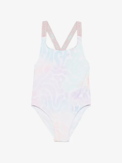 Stella McCartney Kids logo-print swimsuit