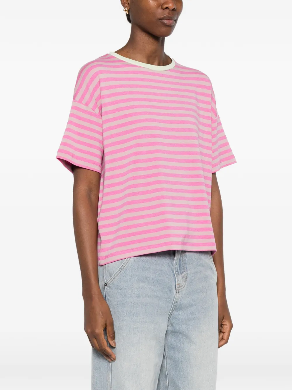  Niu Striped T-shirt - Pink 