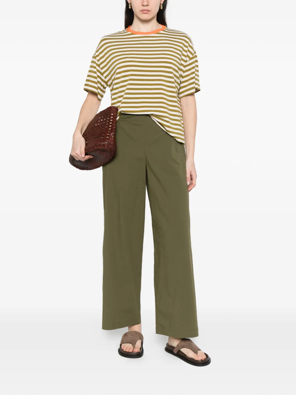  Niu Striped T-shirt - Green 