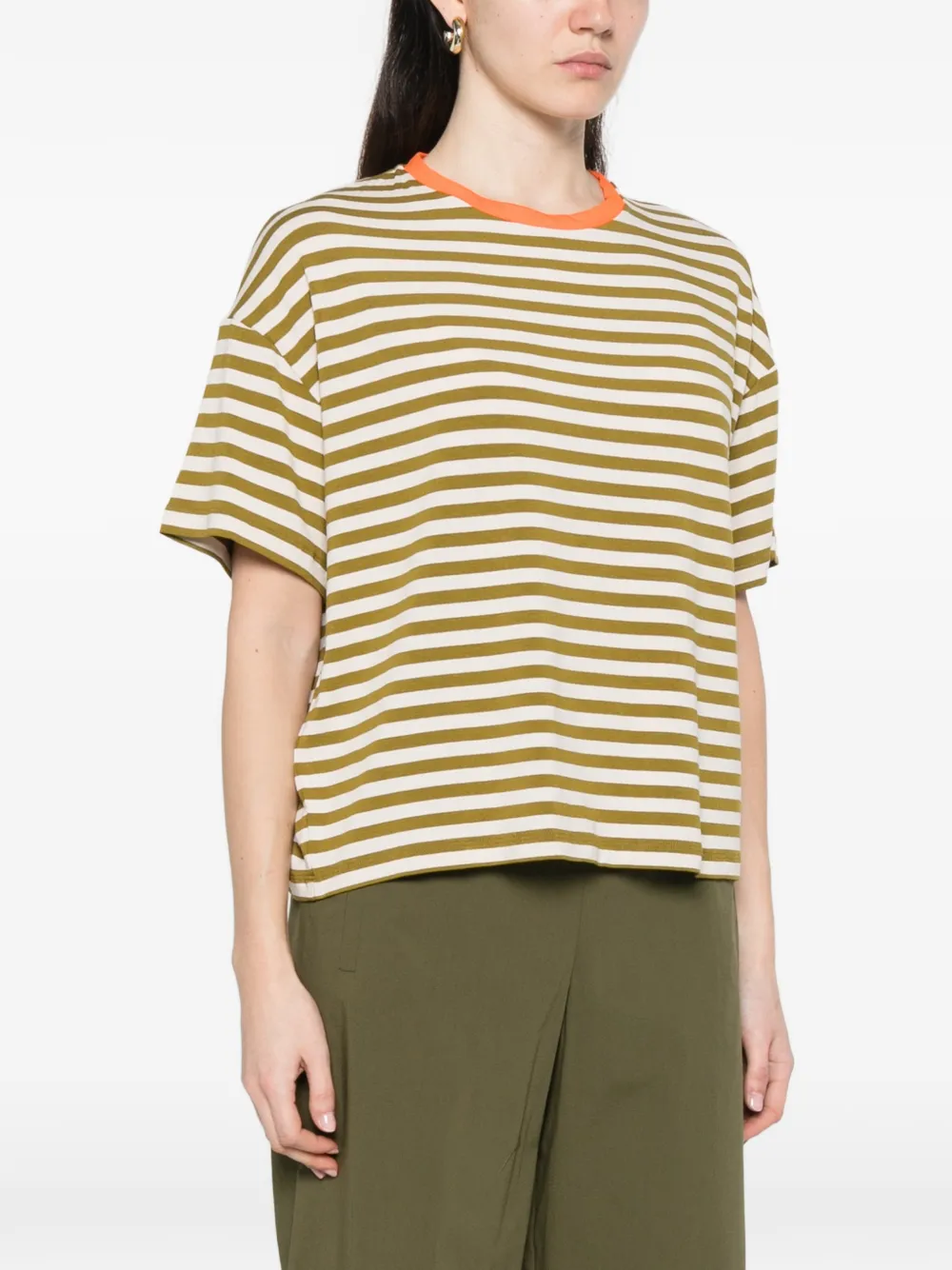  Niu Striped T-shirt - Green 