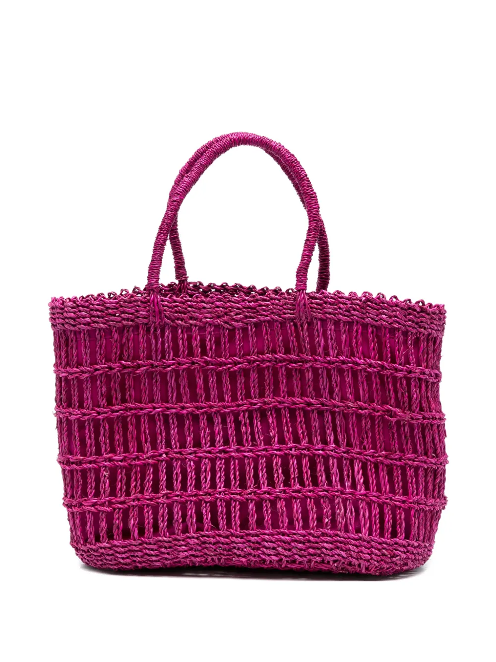 Niu Borsa tote media con design intrecciato - Rosa