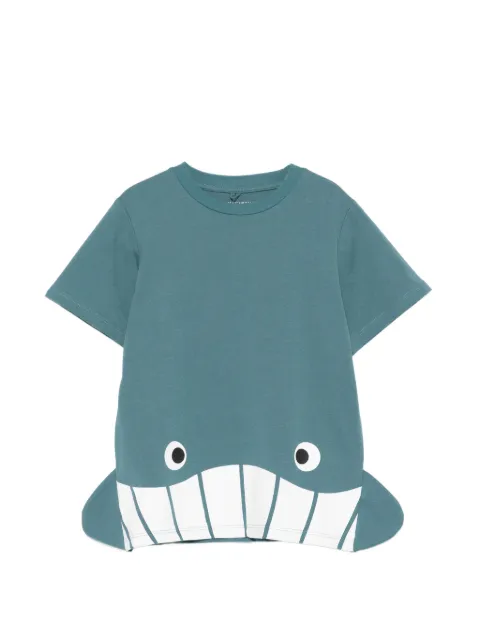 Stella McCartney Kids playera con motivo de tiburón