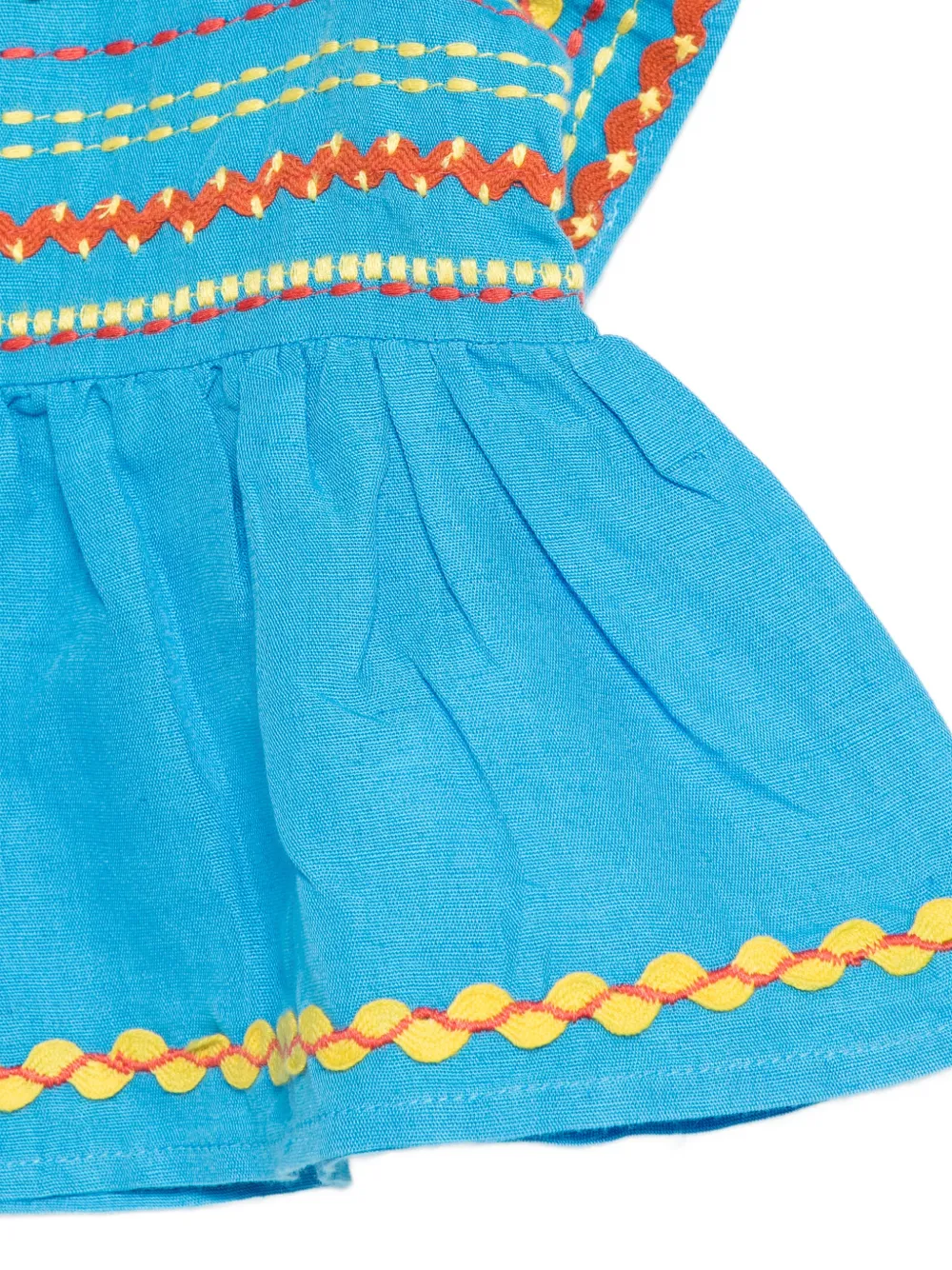  Stella Mccartney Kids Ruffled-collar Top - Blue 