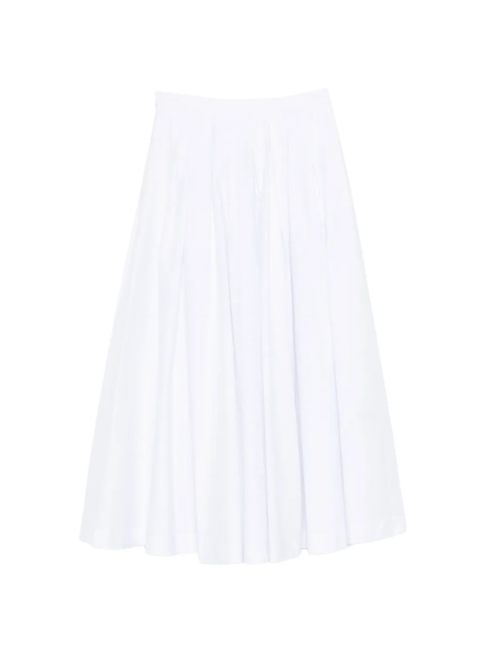 Roberto Collina A-line zip-fastening skirt - Bianco