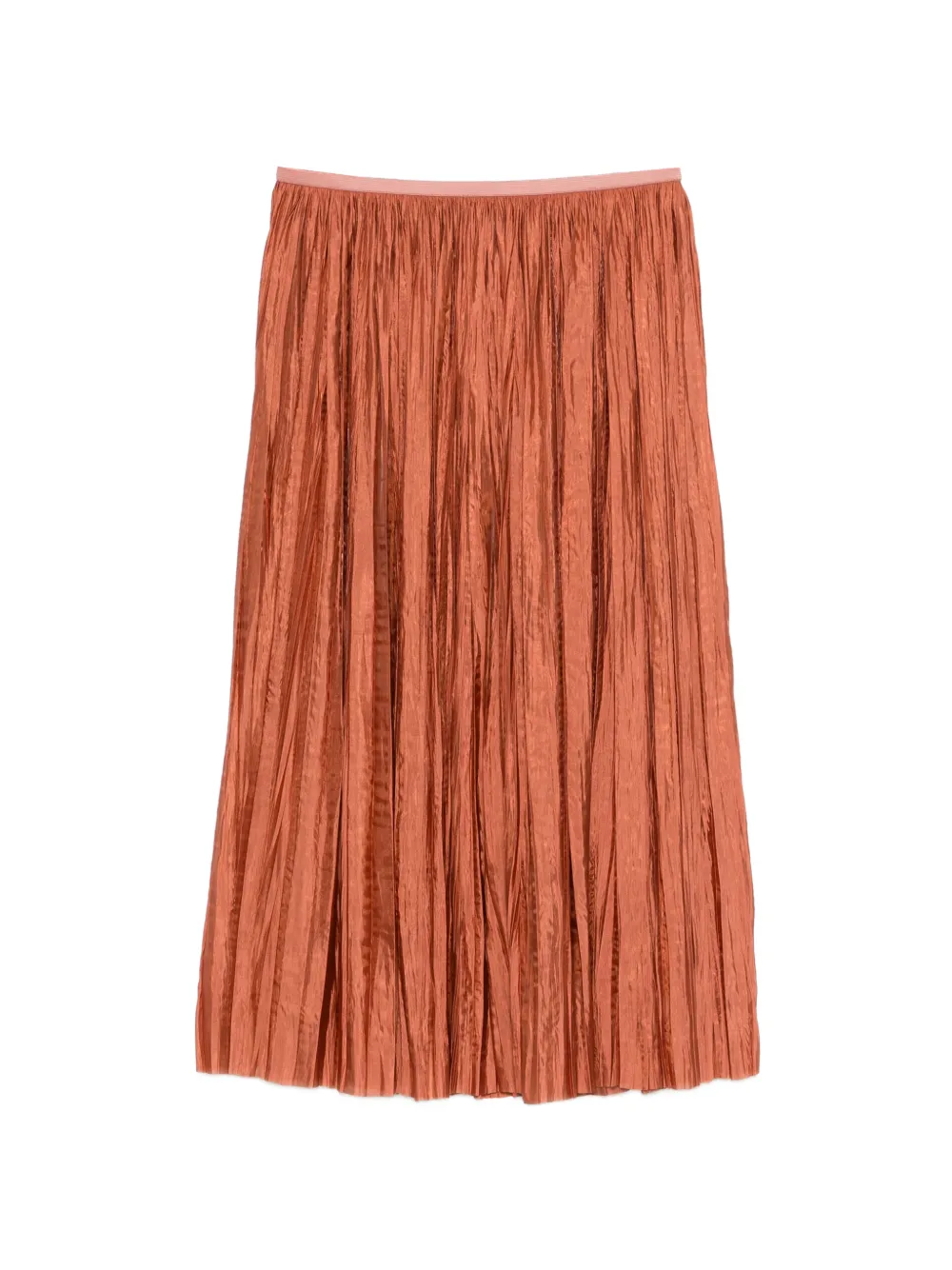 Roberto Collina pleated midi skirt - Arancione