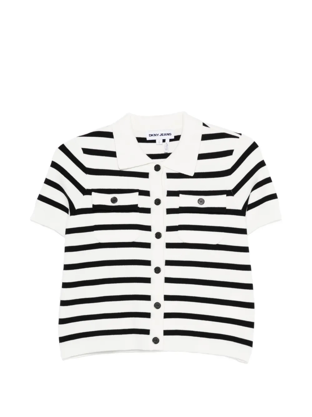 DKNY striped pocket shirt - Bianco