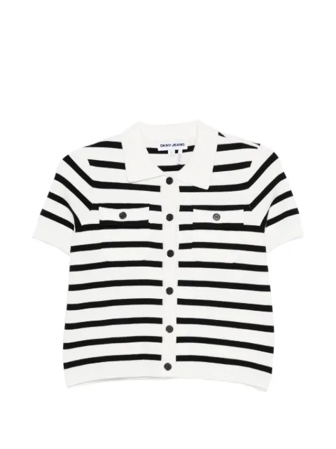 DKNY camisa con bolsillo a rayas