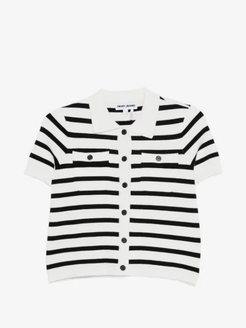DKNY ストライプ ポケットシャツ