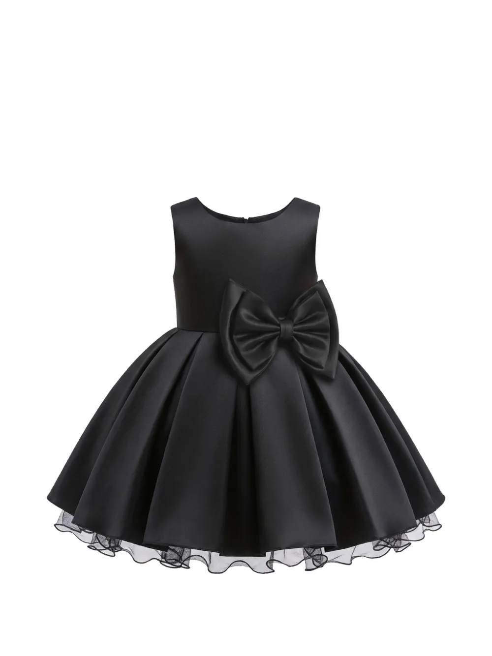 Tulleen Abito con fiocco - Nero