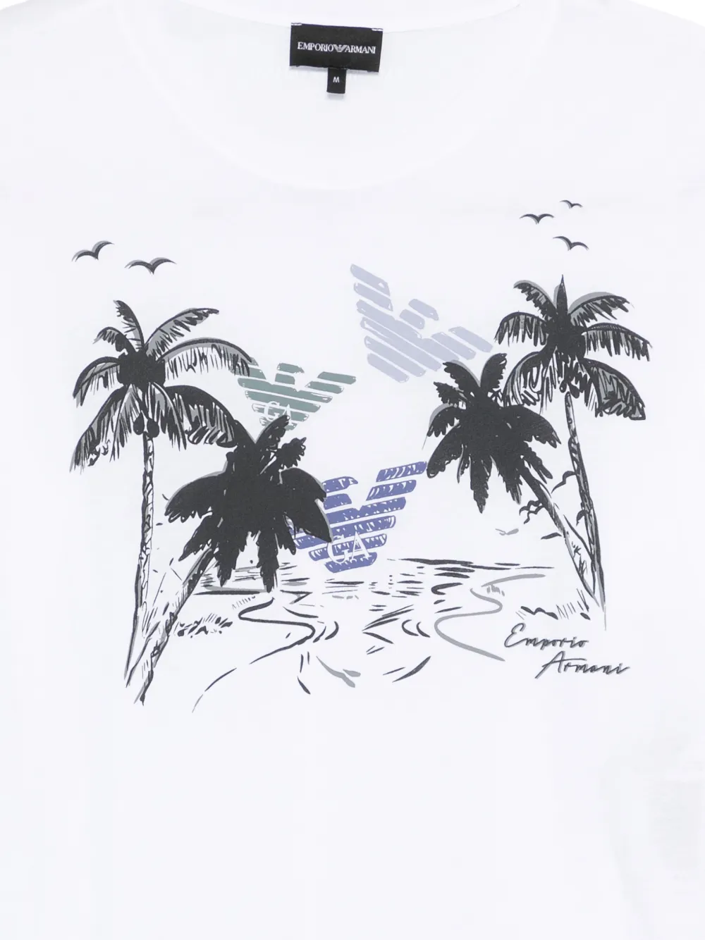 palm tree printed T-Shirt