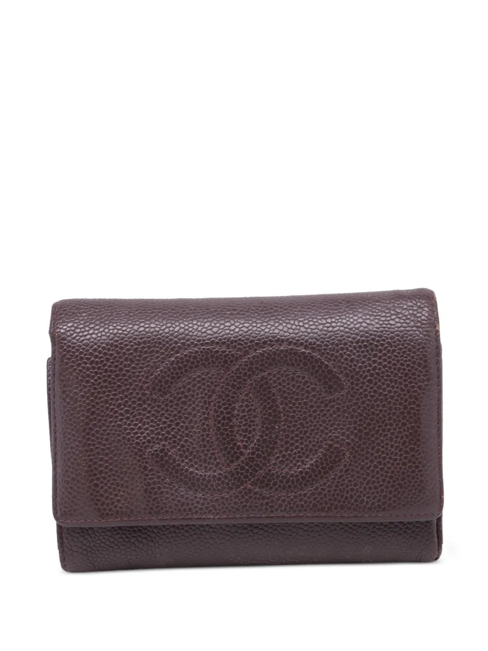 CHANEL Pre-Owned tri-fold wallet - Rosso
