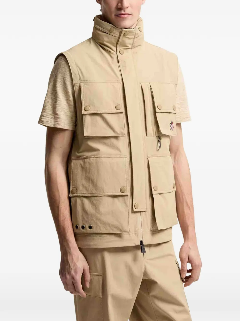 Moncler Grenoble Lione jack met capuchon Beige