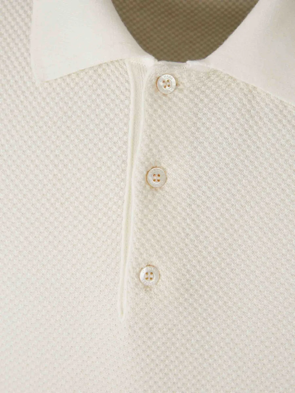  Canali Textured Polo Shirt - Neutrals 
