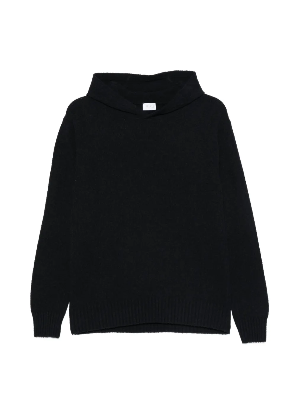 04651 / A TRIP IN A BAG knitted hoodie - Blu