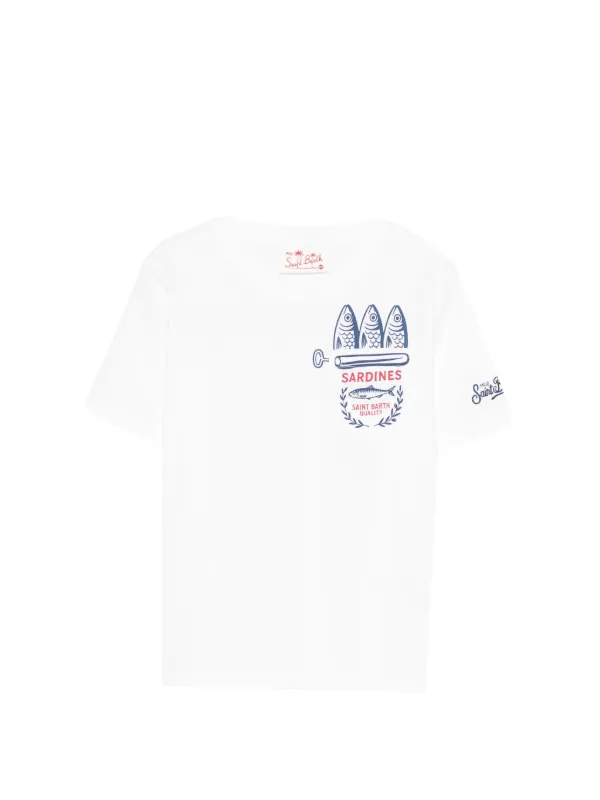 MC2 Saint Barth Kids Eddy グラフィック Tシャツ | ホワイト 