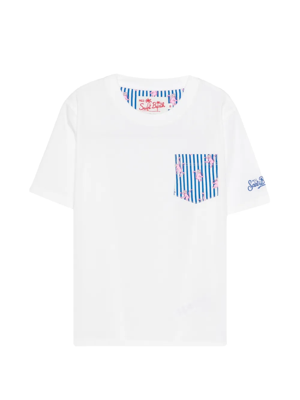 MC2 Saint Barth Kids Kea chest-pocket T-shirt - Bianco