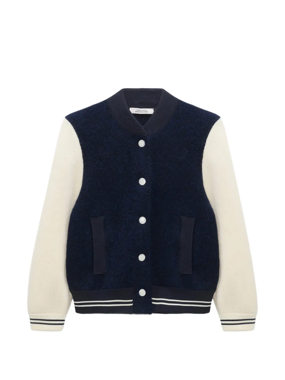 Dorothee Schumacher Gerippte College Allure Jacke mit Einsätzen - Blau