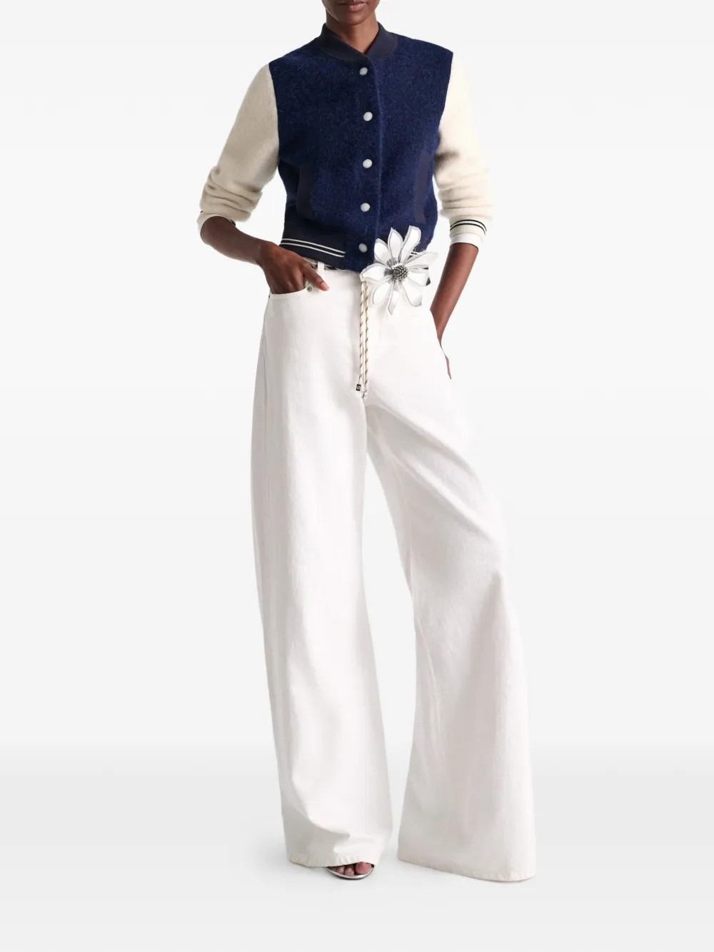 College Allure Panelled Ribbed Jacket