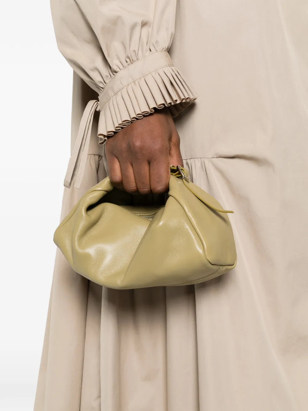  Minobossi Joy Leather Tote Bag - Green 