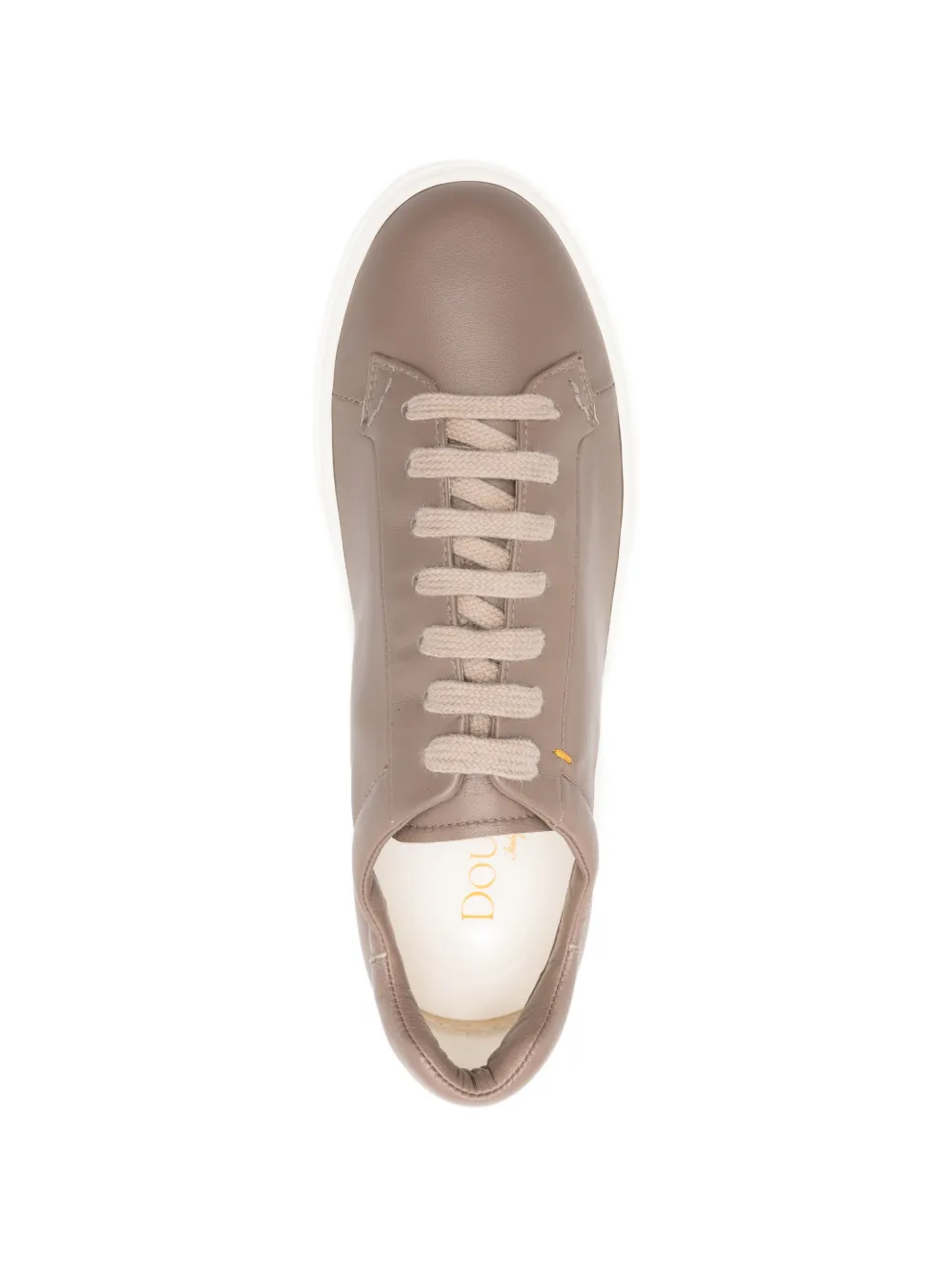 Doucal's Taupe leren sneakers Bruin