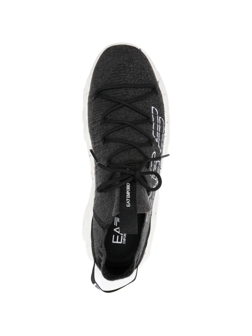 Ea7 Emporio Armani Sneakers met logo Zwart