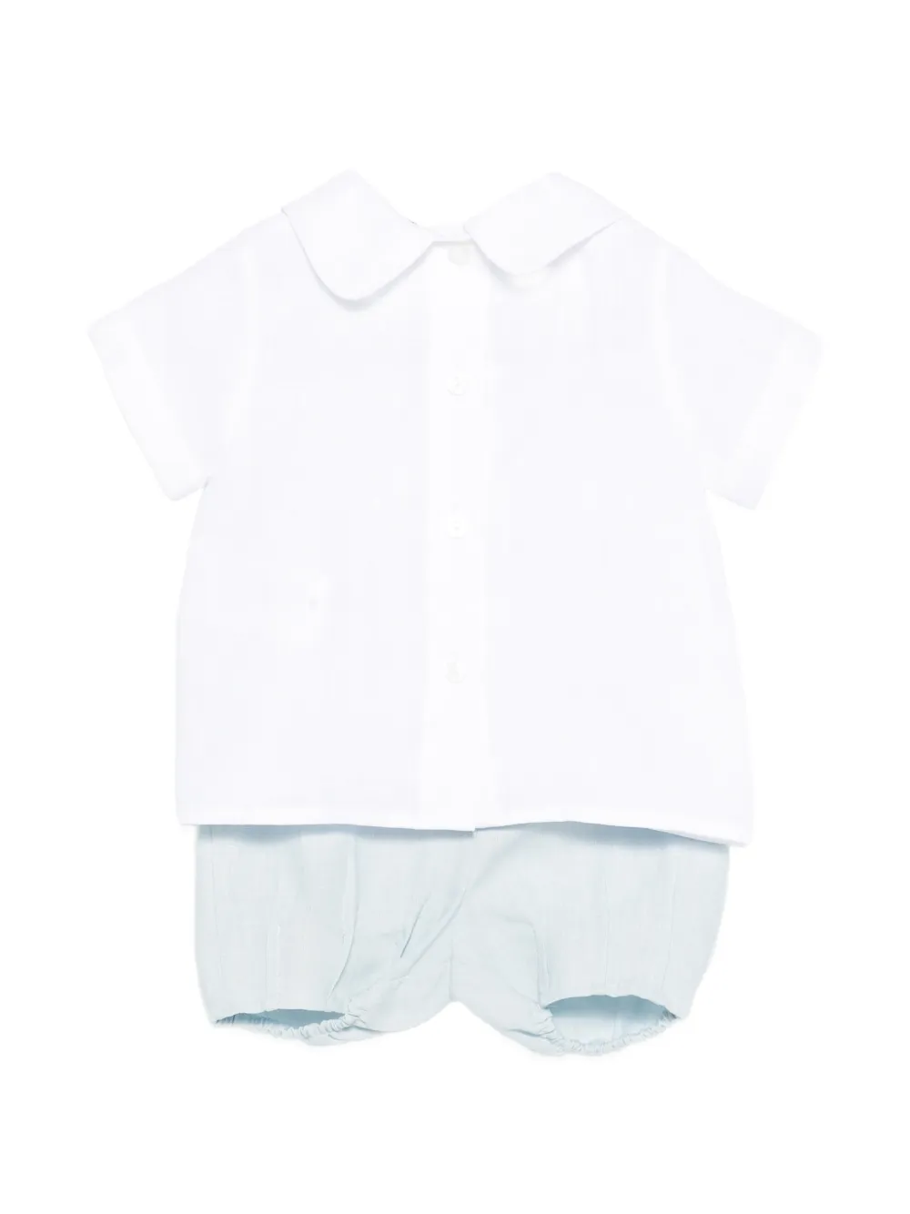  Jesurum Baby Collared Shorts Set - White 