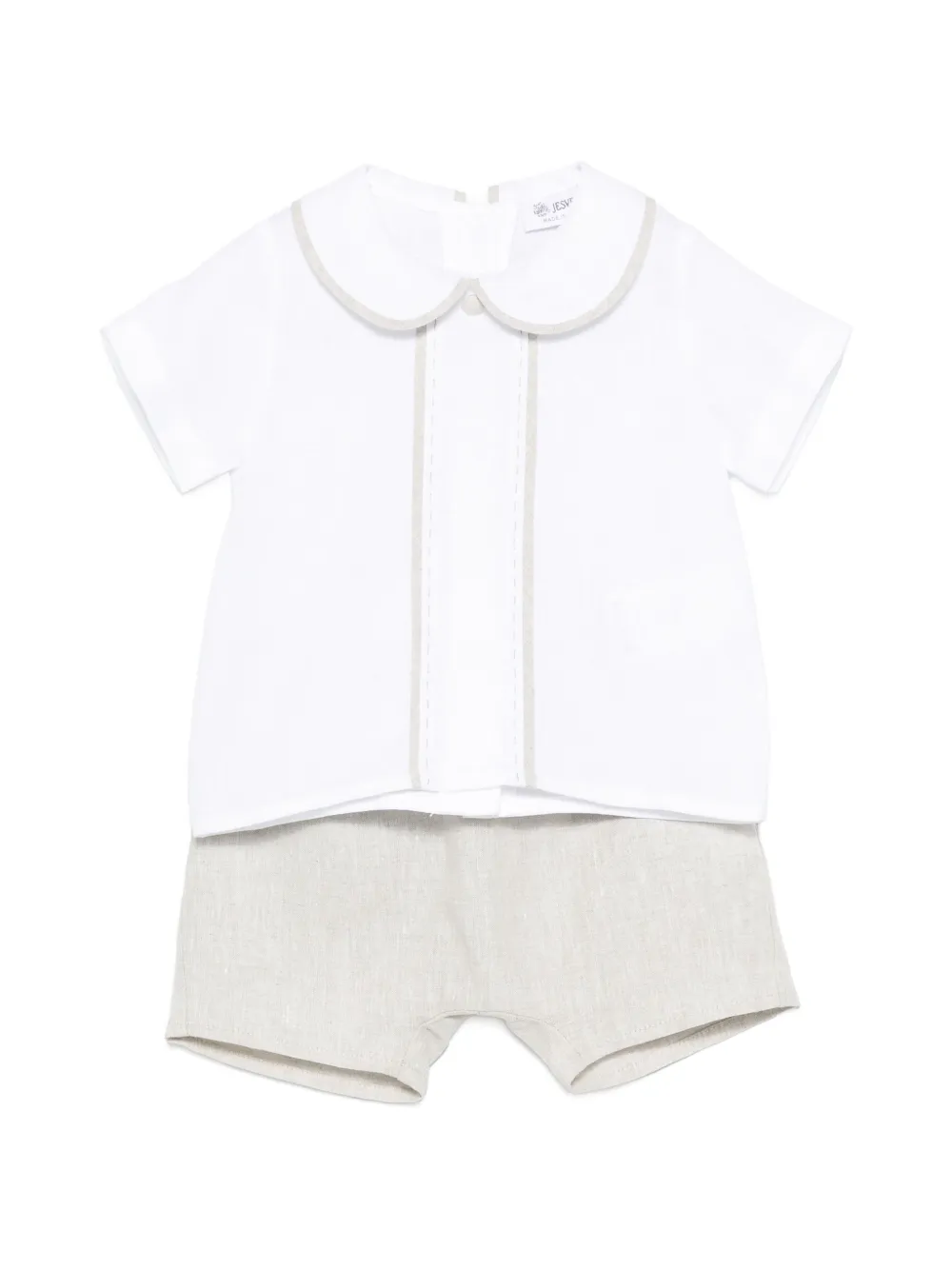 JESURUM BABY Shorts set met kraag Wit