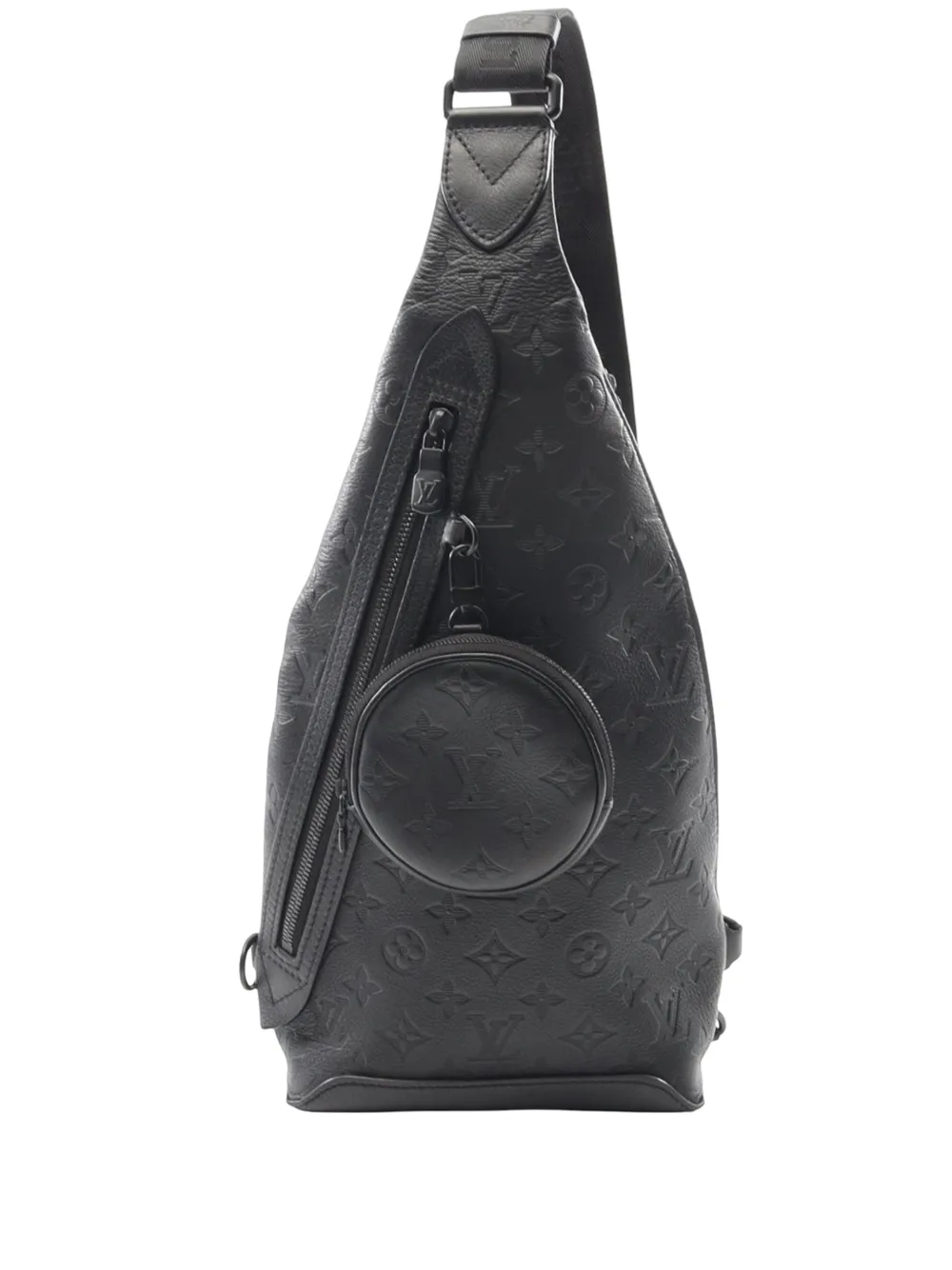 Louis Vuitton Pre-Owned 2021-2026 Monogram Shadow Duo Slingbag crossbody bag - Nero