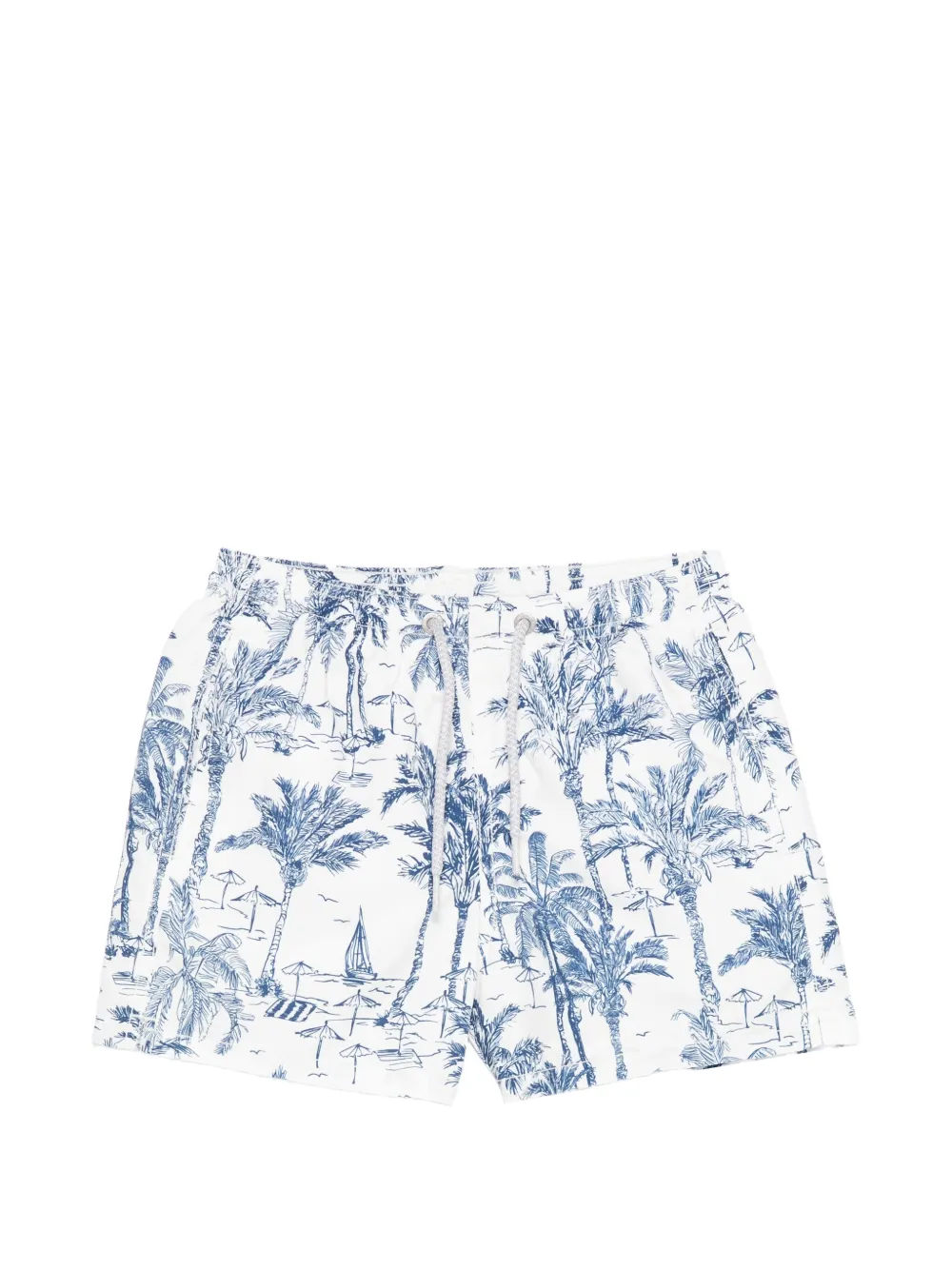 MC2 Saint Barth Kids Jean floral print swim shorts - Bianco