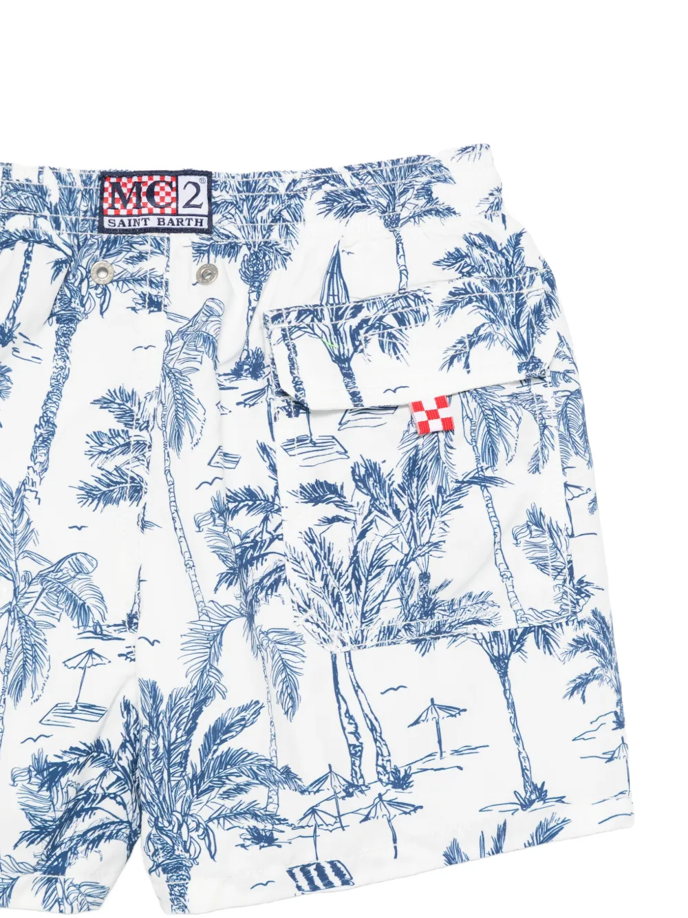 Jean Floral Print Swim Shorts