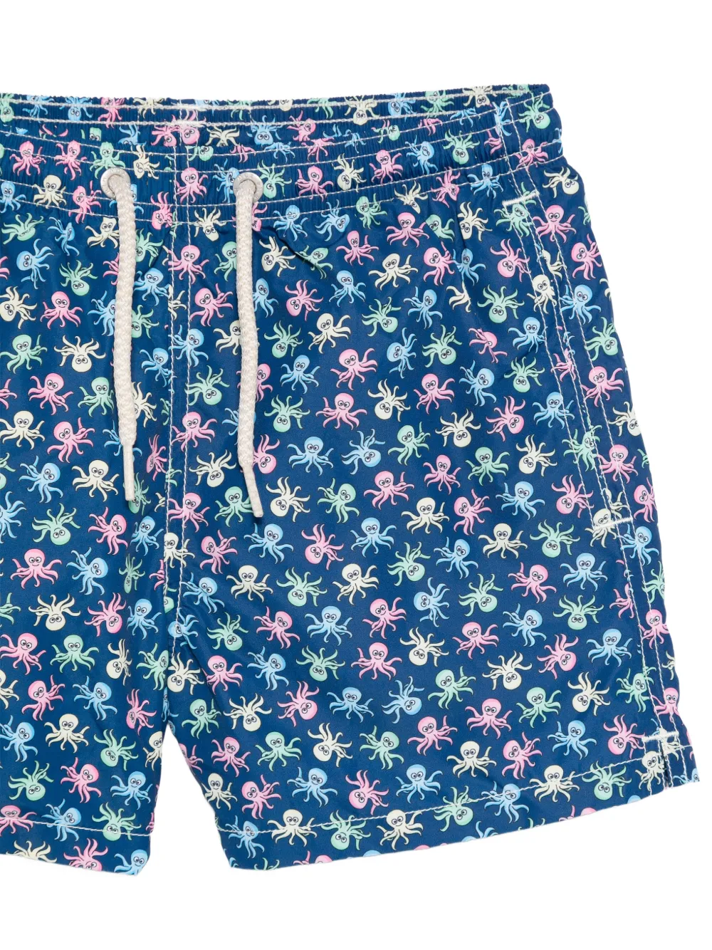  Mc2 Saint Barth Kids Jeans Octopus Print Swim Shorts - Blue 