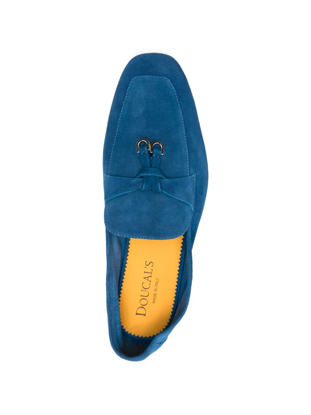 Doucal's calf suede tassel loafers Blauw