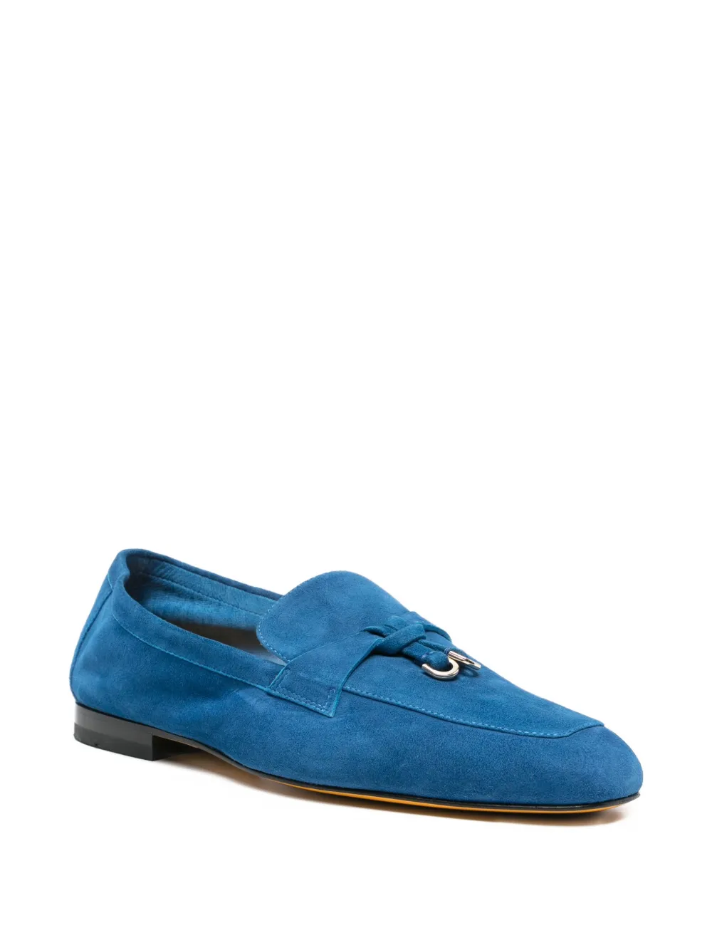 Doucal's calf suede tassel loafers Blauw