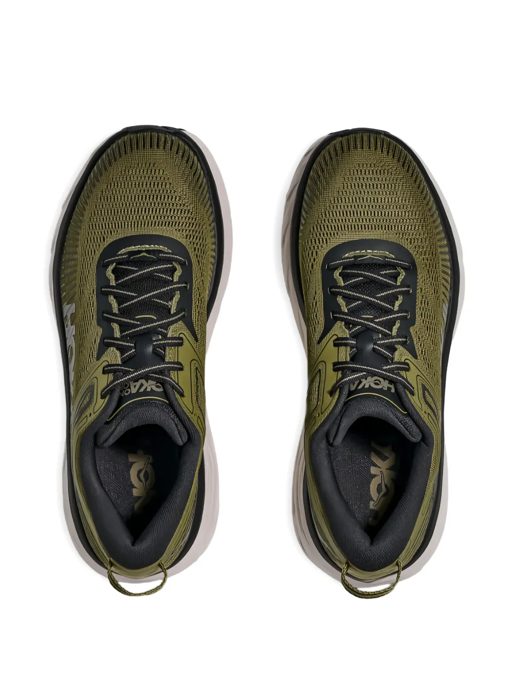 HOKA Bondi 7 textured sneakers Groen