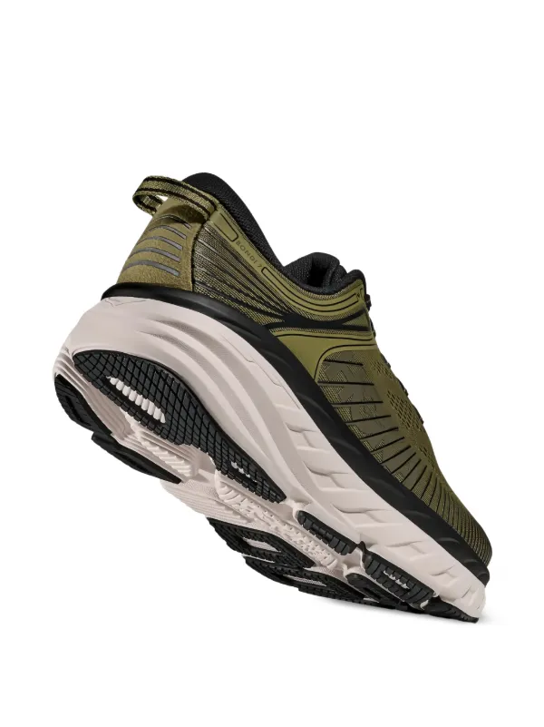 Hoka One One Bondi 7 Mens Olive Green Road Running Shoes Sneakers 13 2E HOKA BONDI 7 OLIVE HAZE/WHITE - MENS - Lamey Wellehan Shoes main image 3