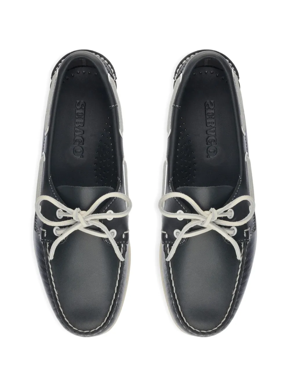 Sebago Leren bootschoenen Blauw