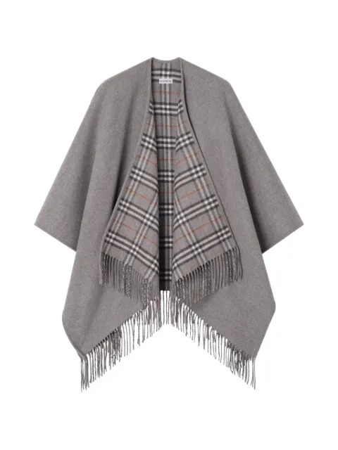 Burberry reversible Check wool cape