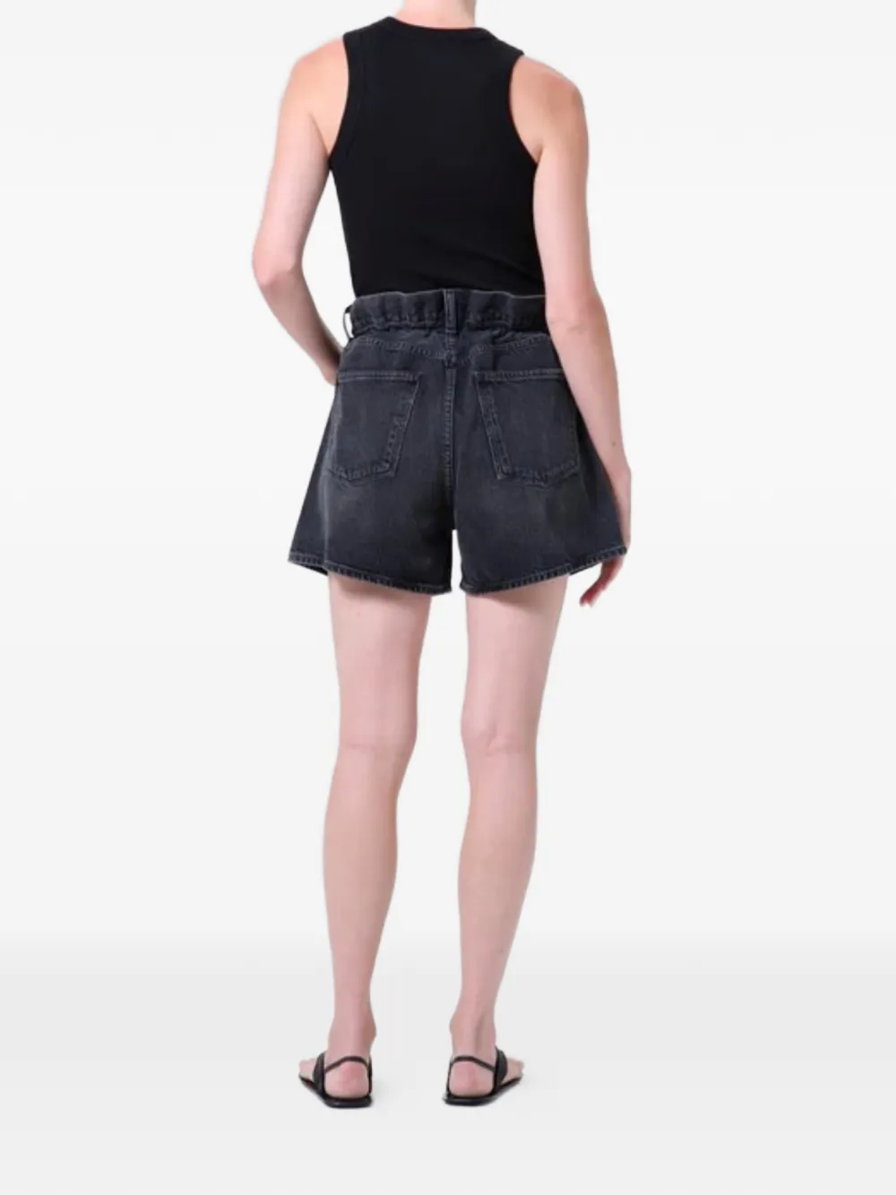 AGOLDE Lyonne high waist shorts Zwart