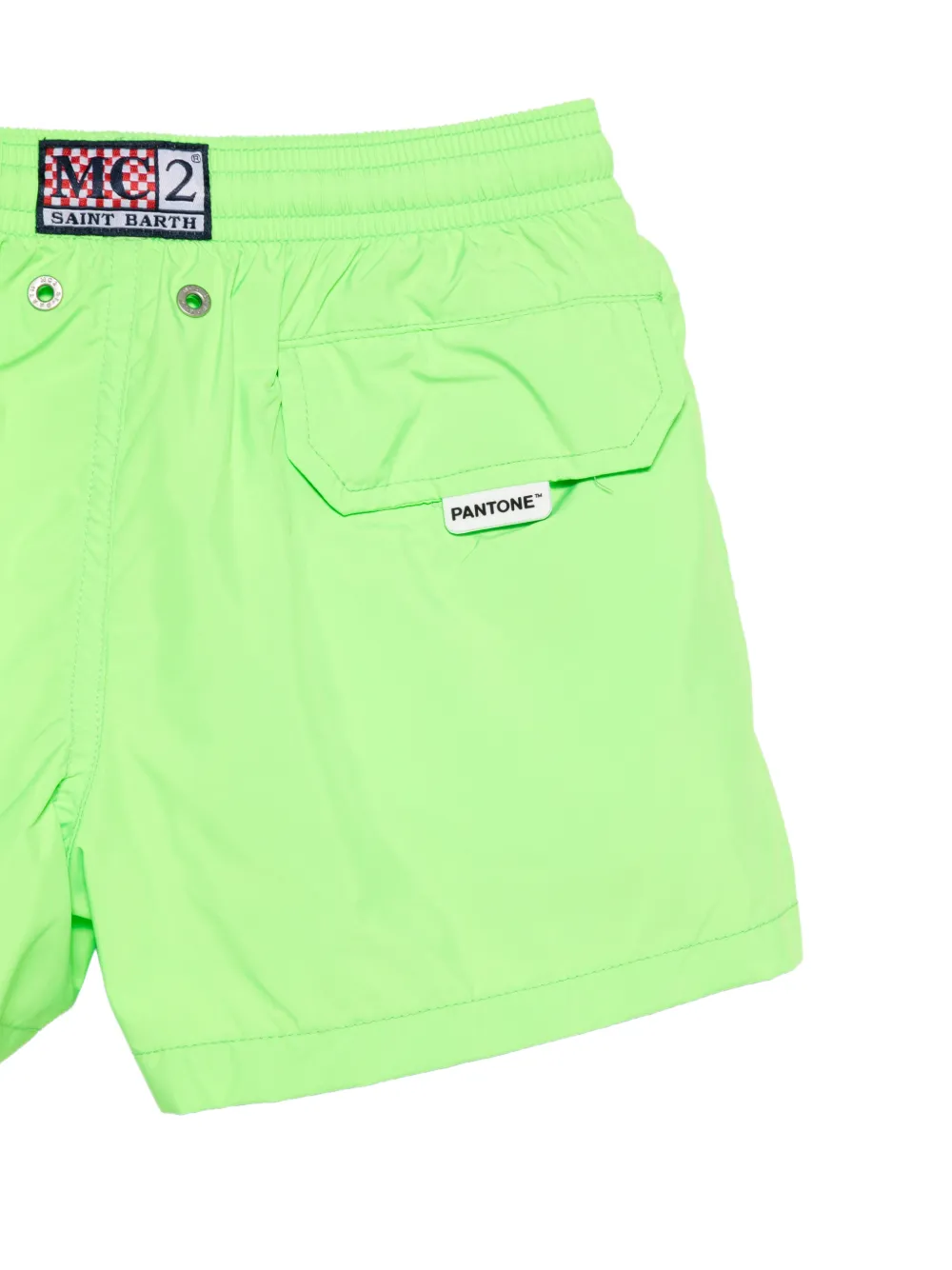 MC2 Saint Barth Kids Jean Lighting zwembroek met trekkoord Groen