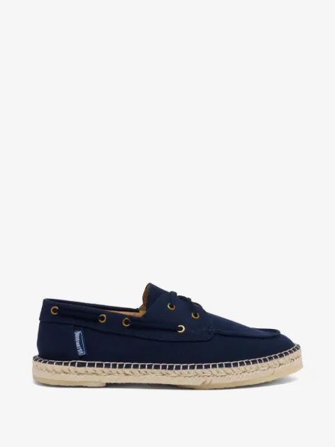 Vilebrequin chaussures bateau en toile à lacets